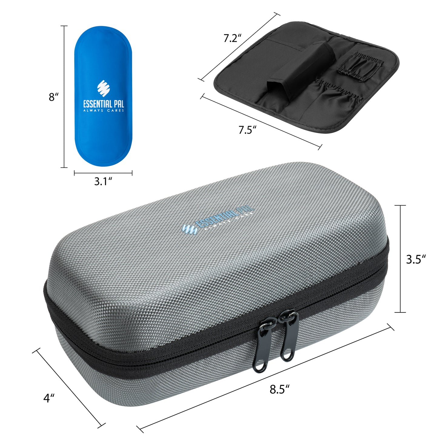 Essential Pal Insulin Cooler Travel Case – Cooling Insulin Pen Case– Waterproof Insulin Bag for Vial Supply, Medicine & Diabetic Supplies