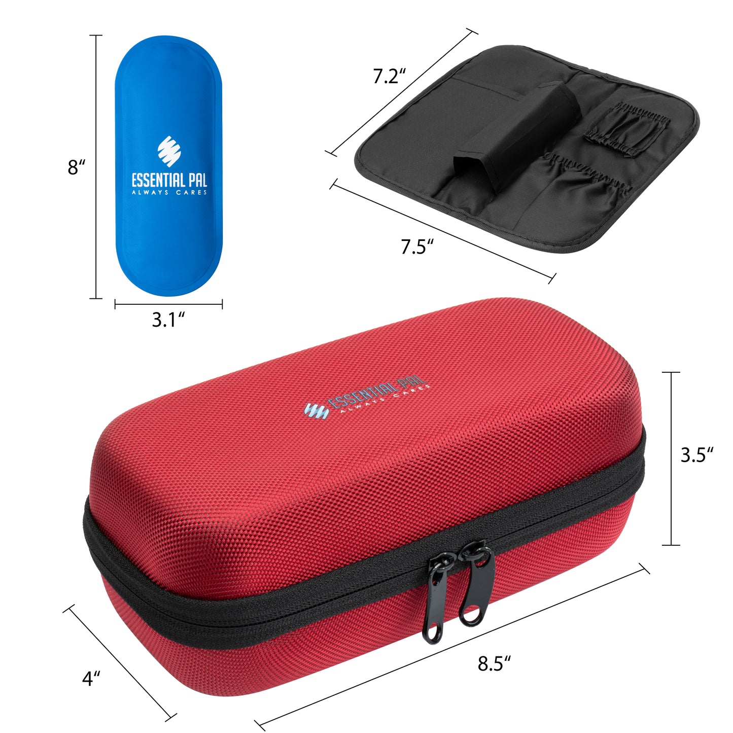 Essential Pal Insulin Cooler Travel Case – Cooling Insulin Pen Case– Waterproof Insulin Bag for Vial Supply, Medicine & Diabetic Supplies