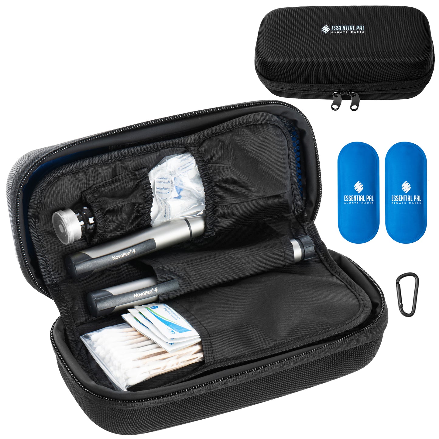 Essential Pal Insulin Cooler Travel Case – Cooling Insulin Pen Case– Waterproof Insulin Bag for Vial Supply, Medicine & Diabetic Supplies