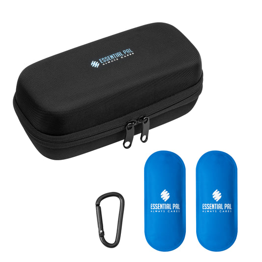 Essential Pal Insulin Cooler Travel Case – Cooling Insulin Pen Case– Waterproof Insulin Bag for Vial Supply, Medicine & Diabetic Supplies