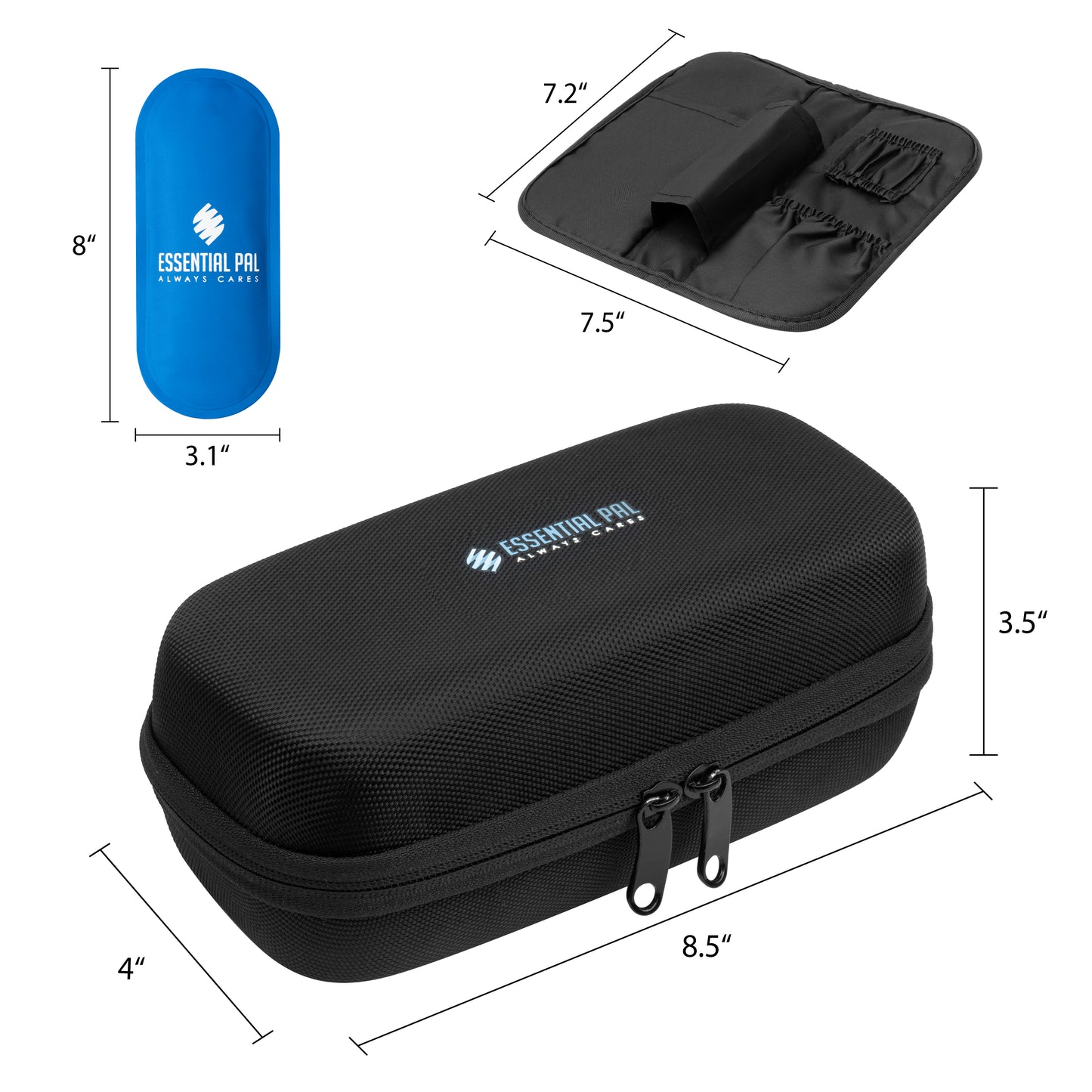 Essential Pal Insulin Cooler Travel Case – Cooling Insulin Pen Case– Waterproof Insulin Bag for Vial Supply, Medicine & Diabetic Supplies