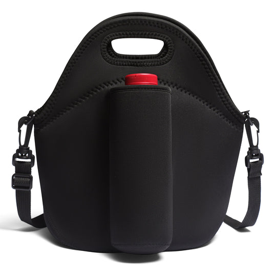 Double-layer Lunch Bag, Crossbody Large Capacity Insulated Bag